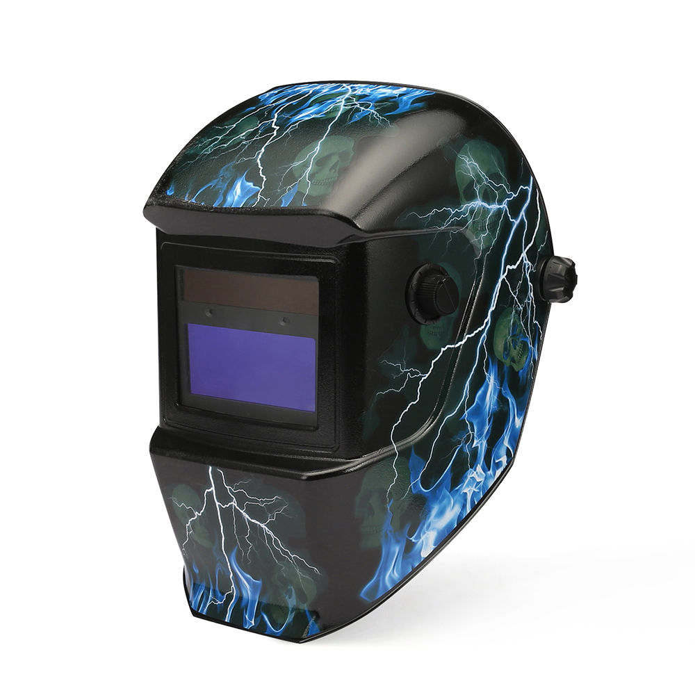 Aloe433E Matte Black Skull Lightning