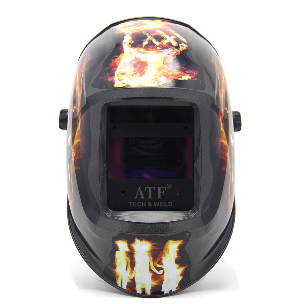 LEOPARD 501F Black Flame Skull Transparent