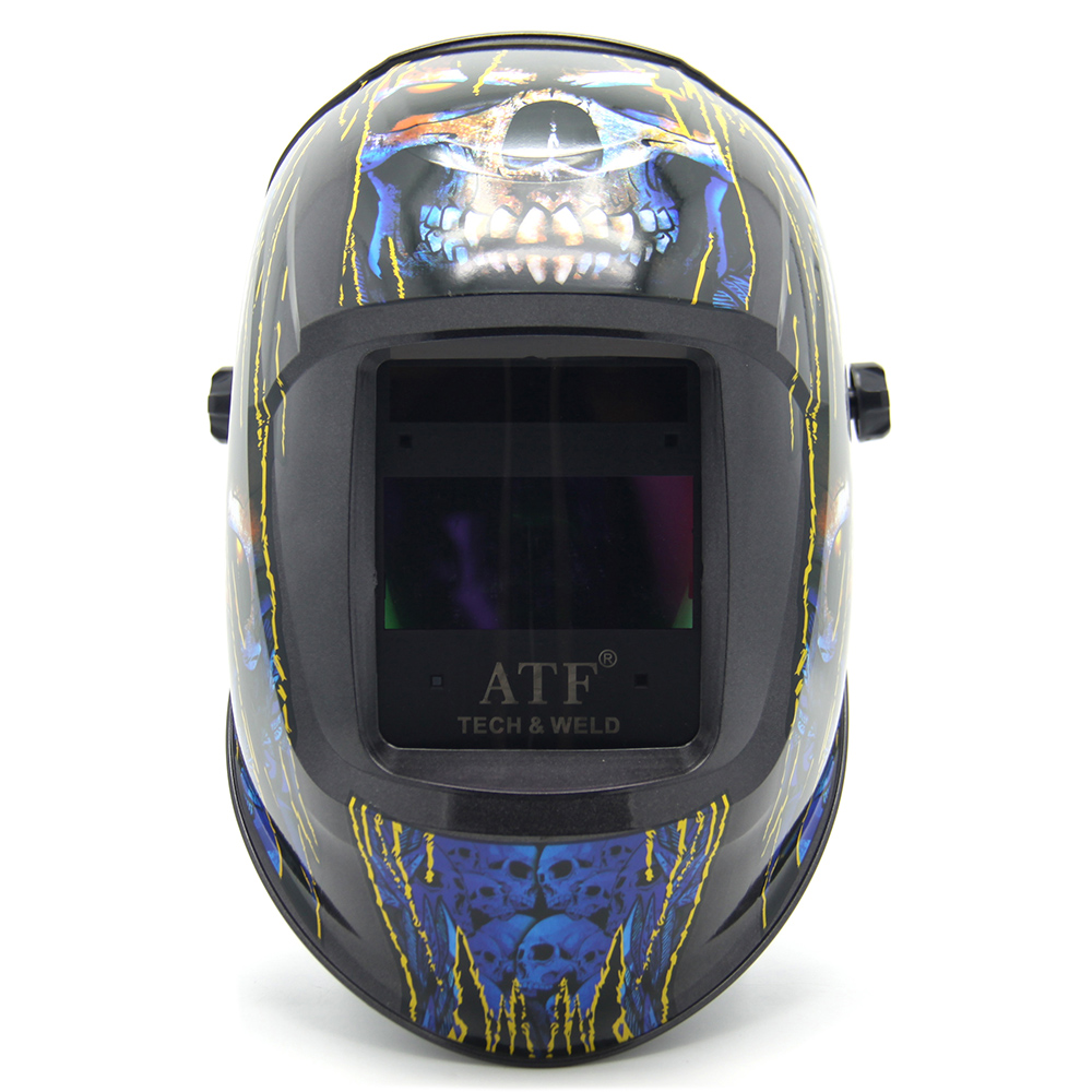 LEOPARD 501F Metallic Black Blue Skull